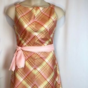 Ellen Tracy 100% Silk Pastel Shift Dress